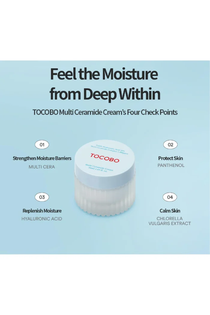 ⁦Tocobo Multi Ceramide Cream - 50ml⁩ - الصورة ⁦2⁩