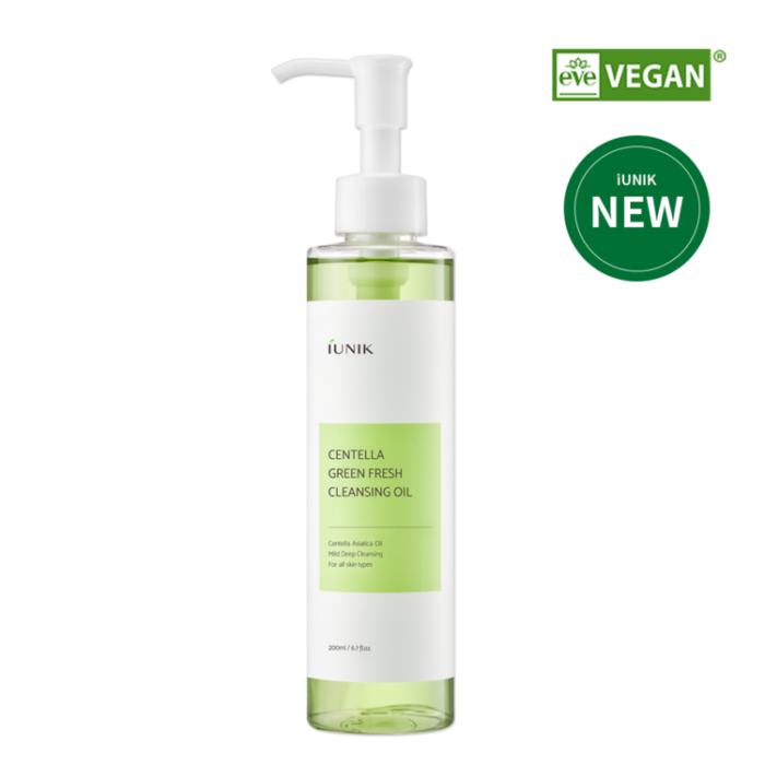 IUNIK Centella Green Fresh Cleansing Oil - 200ml - Image 1