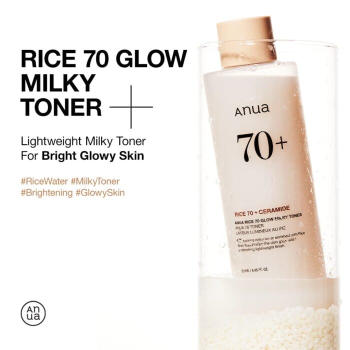 ANUA RICE 70 GLOW MILKY TONER MINI - 40ml - Image 2